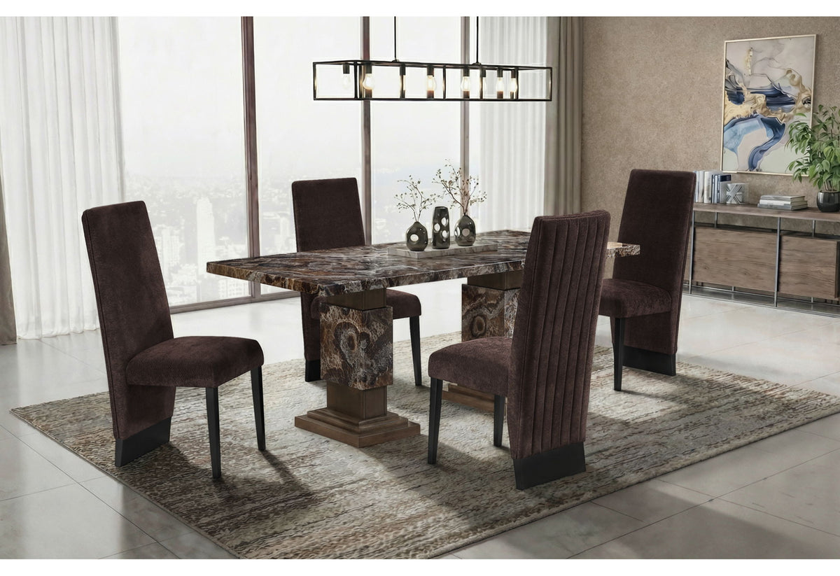 D12DT - Dining Table Base - Brown