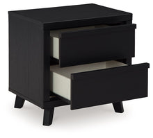 Load image into Gallery viewer, Danziar - Two Drawer Night Stand - Black

