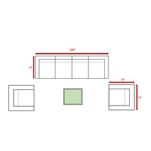 Load image into Gallery viewer, Stylish Entertainment Sectional Set, Outdoor Living
