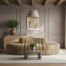 Load image into Gallery viewer, Rummi - Oval Velvet Performance Fabric Upholstered 6 Piece Modular Sectional
