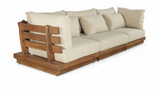 Load image into Gallery viewer, Mirella - 3 Piece Water Resistant Fabric Upholstered Outdoor Patio Modular Sofa
