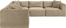 Load image into Gallery viewer, Shaggy - Fabric 5 Piece Modular Corner Sectional
