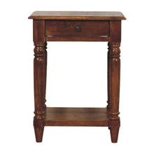 Load image into Gallery viewer, Turned Legs Drawer Table
