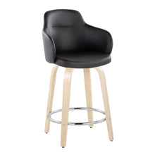 Load image into Gallery viewer, Boyne - Contemporary Fixed Height Counter Stool &amp; Swivel With Round Footrest (Set of 2)

