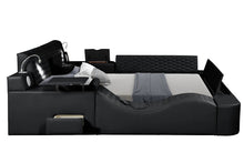 Load image into Gallery viewer, Galaxy Home Zoya Modern Style Queen Bed in Black 698781236338 image
