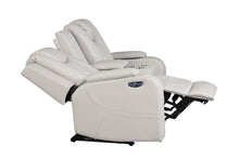 Load image into Gallery viewer, Galaxy Home Benz LED &amp; Power Reclining Loveseat in Ice/ White
