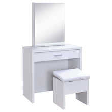 Load image into Gallery viewer, Harvey Makeup Vanity Table with Mirror and Stool
