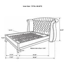 Load image into Gallery viewer, Barzini Wingback Platform Bed
