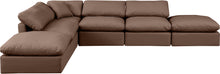 Load image into Gallery viewer, Indulge - Faux Leather 6 Piece Modular Armless Sectional
