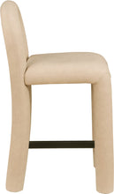 Load image into Gallery viewer, Amari - Vegan Leather and Boucle Fabric Stool
