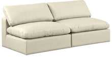 Load image into Gallery viewer, Comfy - Faux Leather Modular Armless Sofa 2 Seats
