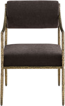 Load image into Gallery viewer, Bastille - Upholstered Dining Arm Chair (Set of 2) - Brass Frame
