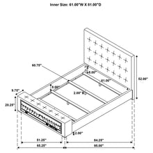 Load image into Gallery viewer, Senna Panel Bed with Bluetooth Speaker and Flame Visualizer
