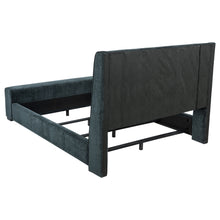Load image into Gallery viewer, Preston Wingback Bed with Flame Visualizer and Bluetooth Speaker
