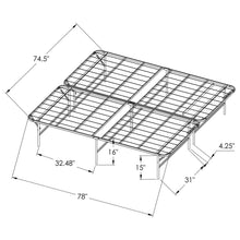 Load image into Gallery viewer, Mabel Foldable Platform Bed Frame
