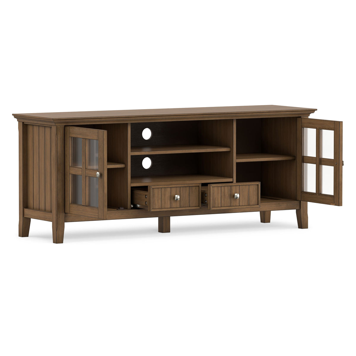 Acadian - TV Media Stand - Rustic Natural Aged Brown - Ego Home Furniture