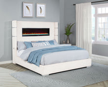 Load image into Gallery viewer, Tisdall Wingback Bed with Flame Visualizer
