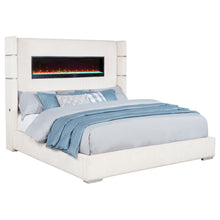 Load image into Gallery viewer, Tisdall Wingback Bed with Flame Visualizer

