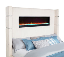Load image into Gallery viewer, Tisdall Wingback Bed with Flame Visualizer
