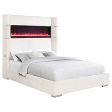 Load image into Gallery viewer, Tisdall Wingback Bed with Flame Visualizer

