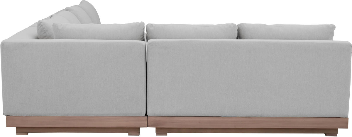 Solace - Olefin Performance Fabric 3 Piece Outdoor Patio Modular Sectional (Sofa, Loveseat & Corner Chair)