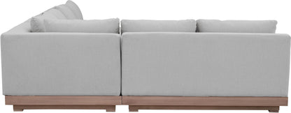 Solace - Olefin Performance Fabric 3 Piece Outdoor Patio Modular Sectional (Sofa, Loveseat & Corner Chair)