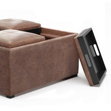 Load image into Gallery viewer, Avalon - Square Coffee Table, Storage Ottoman
