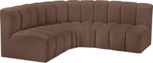 Load image into Gallery viewer, Arc - Faux Leather 4 Piece Corner Modular Sofa
