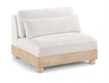 Load image into Gallery viewer, Turin - Chenille Fabric Upholstered Modular Armless Chair - Natural Base
