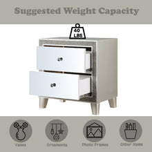 Load image into Gallery viewer, Sliverfluff - Mirrored Nightstand - Champagne
