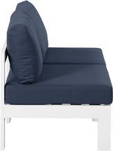 Load image into Gallery viewer, Nizuc - Outdoor Patio 2 Seat Armless Modular Sofa With White Frame
