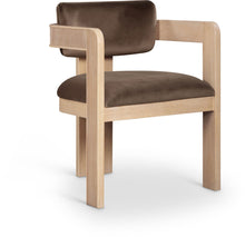 Load image into Gallery viewer, Sacha - Velvet Dining Chair With Natural Base (Set of 2)
