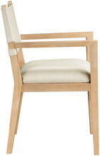 Load image into Gallery viewer, Avon - Linen Textured Performance Fabric Upholstered Dining Arm Chair
