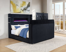 Load image into Gallery viewer, Tisdall Wingback TV Bed with Flame Visualizer - Ego Home Furniture
