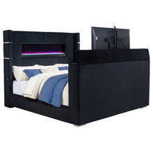 Load image into Gallery viewer, Tisdall Wingback TV Bed with Flame Visualizer - Ego Home Furniture
