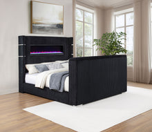 Load image into Gallery viewer, Tisdall Wingback TV Bed with Flame Visualizer - Ego Home Furniture
