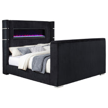 Load image into Gallery viewer, Tisdall Wingback TV Bed with Flame Visualizer - Ego Home Furniture
