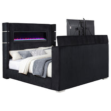Load image into Gallery viewer, Tisdall Wingback TV Bed with Flame Visualizer - Ego Home Furniture

