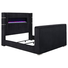 Load image into Gallery viewer, Tisdall Wingback TV Bed with Flame Visualizer - Ego Home Furniture
