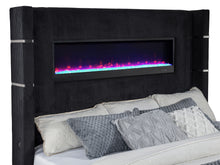 Load image into Gallery viewer, Tisdall Wingback TV Bed with Flame Visualizer - Ego Home Furniture
