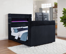 Load image into Gallery viewer, Tisdall Wingback TV Bed with Flame Visualizer - Ego Home Furniture
