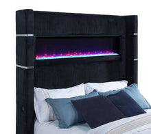 Load image into Gallery viewer, Tisdall Wingback TV Bed with Flame Visualizer - Ego Home Furniture
