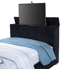 Load image into Gallery viewer, Tisdall Wingback TV Bed with Flame Visualizer - Ego Home Furniture
