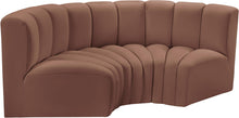 Load image into Gallery viewer, Arc - Faux Leather 3 Piece Modular U-Shaped Sofa
