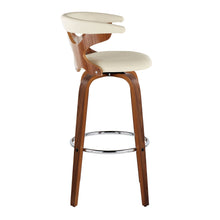 Load image into Gallery viewer, Gardenia - Mid Century Modern Fixed Height Barstool With Swivel With Round Footrest (Set of 2)
