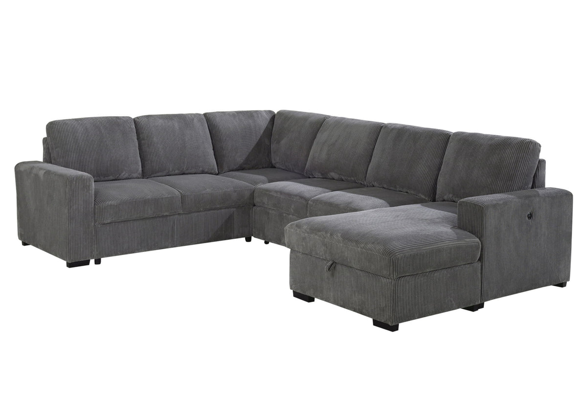U2660 - Right Facing Chaise And Arm - Gray