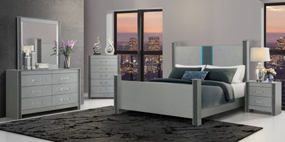 Logan - Nightstand - Silver