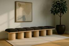 Load image into Gallery viewer, Pavilion - 6 Piece Modular Bench With Natural Base
