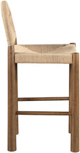 Load image into Gallery viewer, Bohemia - Woven Seagrass Cord And Solid Wood Counter Stool - Beige
