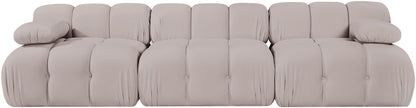 Orin - Velvet 3 Piece Modular Sofa